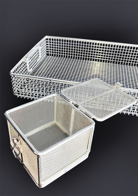 Storage Surgery Instrument Tray Woven Disinfection Basket Stainless Steel
